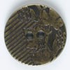 #300686 Full Metal 20mm Antique Tin Button by Dill