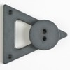 #470057 Grey 70 mm (2.5 inch) Closure with Button by Dill #470057 Grey 70 mm (2.5 inch) Closure with Button by Dill