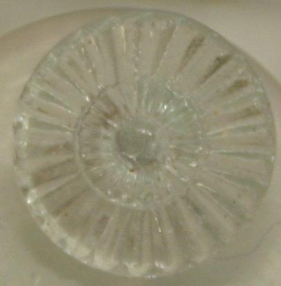 Vintage Glass Fashion Button - Clear GD0960201 14mm ( 9/16 inch)