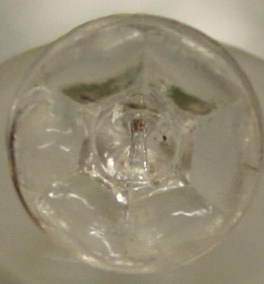 Vintage Glass Fashion Button - Clear GD0960211 12mm ( 7/16 inch)