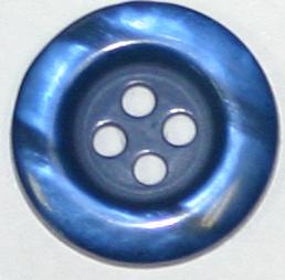 #w0180114 18mm (3/4 inch) Round Fashion Button - Blue