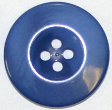 #w0260115 26mm (1 inch) Round Fashion Button - Blue
