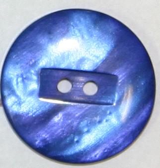 #w0260118 26mm (1 inch) Round Fashion Button - Blue