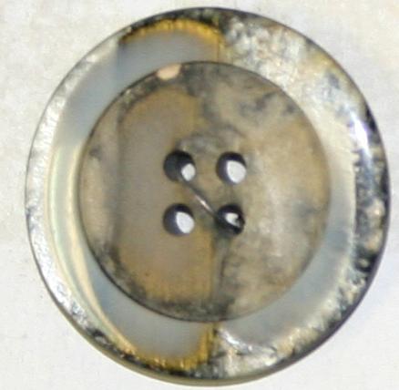 #w0280144 28mm (1 1/8 inch) Round Ariel Fashion Button - Gray