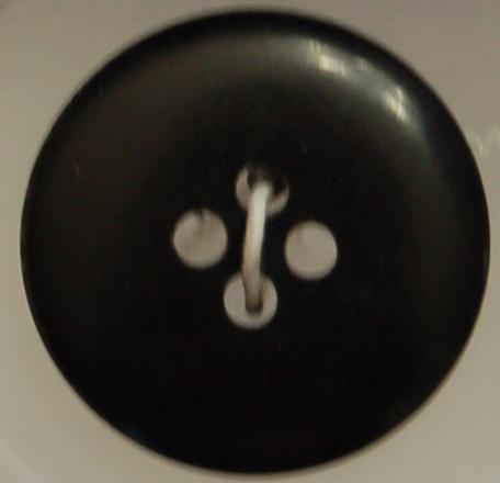 #W0920103 19mm ( 3/4 inch) Fashion Button - Black