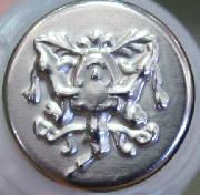 #w0920139 18mm (5/8 inch) Full Metal Fashion Button - Antique Silver