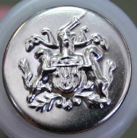 #w0920141 23mm (7/8 inch) Full Metal Fashion Button - Antique Silver