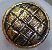 #w0920142 18mm (5/8 inch) Full Metal Fashion Button - Antique Gold