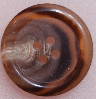 #w0920197 21mm (7/8 inch) Round Fashion Button - Brown