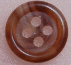 #W0920203 15mm ( 9/16 inch) Fashion Button - Brown