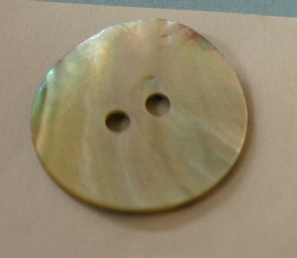 #89005216  7/8 inch Mother of Pearl Fashion Button
