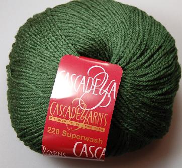 Cascade 220 Superwash Yarn  801 Army Green