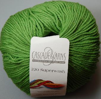 Cascade 220 Superwash Yarn  802 Green Apple