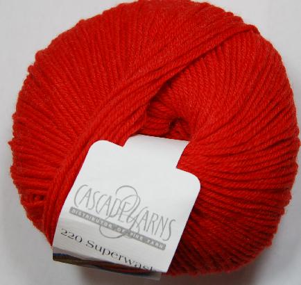 Cascade 220 Superwash Yarn  808 Sunset Orange