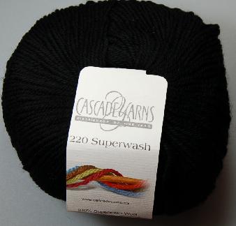 Cascade 220 Superwash Yarn 815 Black Cascade 220 Superwash Yarn 815 Black