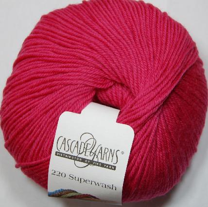 Cascade 220 Superwash Yarn  837 Berry Pink
