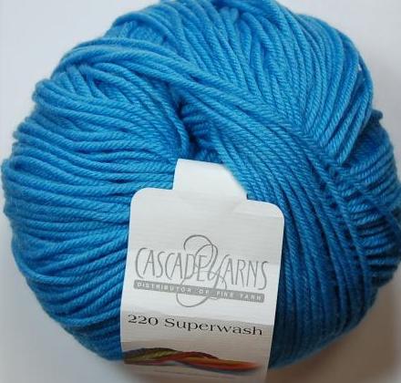 Cascade 220 Superwash Yarn  846 Blue