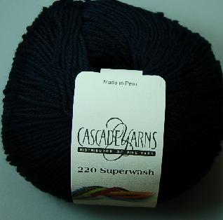 Cascade 220 Superwash Yarn  854 Navy