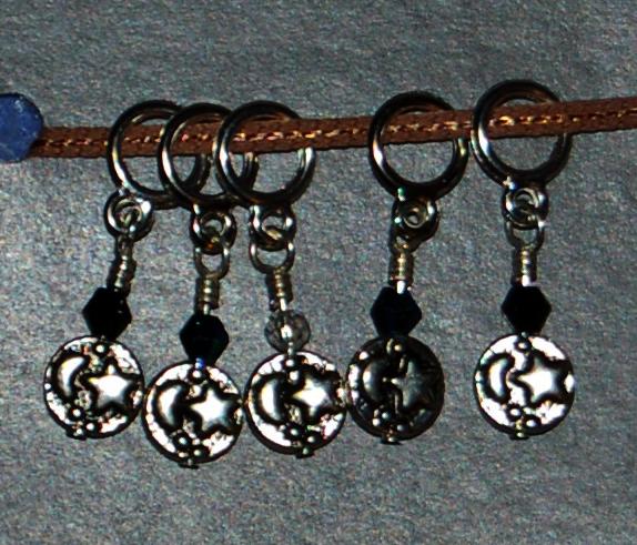 Creative Fiber Artists Set of Five Stitch Ring Markers - mb16 (small)