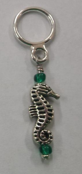 Creative Fiber Artists Individual Stitch Ring Marker - Seahorse