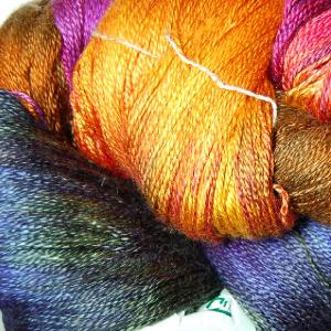 Cherry Tree Hill Cascade Silk Lace Yarn Fall Foliage