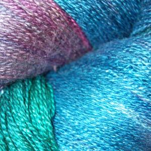 Cherry Tree Hill Cascade Silk Lace Yarn Peacock