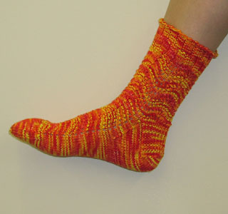Cherry Tree Hill Flamewalker Socks Pattern  CTH 189
