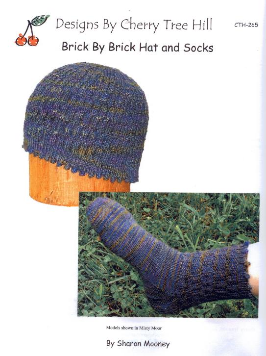 Cherry Tree Hill Brick by Brick Hats and Socks Pattern CTH 265 using Sockittome Yarn