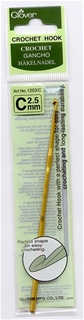 Clover Aluminum Crochet Hook Size C (2.5 mm) Clover Aluminum Crochet Hook Size C (2.5 mm)
