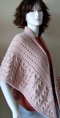 Crystal Palace Cameo Shell Stitch Shawl Kit