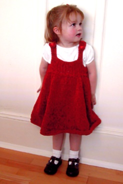 Crystal Palace Little Girls Jumper in Cotton Chenille Kit
