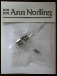 Ann Norlings Silver Tone Findings for Designer Fiber Necklaces