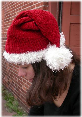 Crystal Palace Chenille Santa Hat Kit
