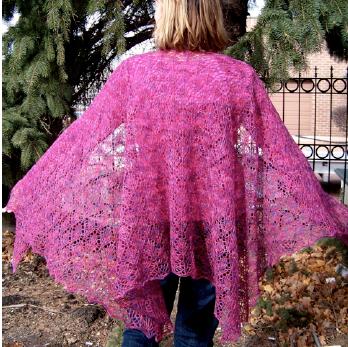 Dream in Color Oakleaf 3/4 Shawl by Karen Joan Raz Dream in Color Oakleaf 3/4 Shawl by Karen Joan Raz