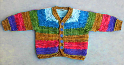Dream in Color Rocketry Baby Cardigan Pattern P-605 by Lindsay Pekny