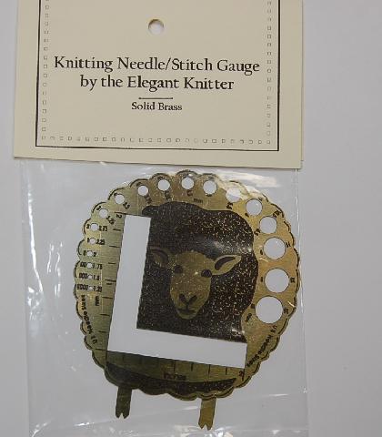 Knitting Needle Stitch Gauge by The Elegant Knitter