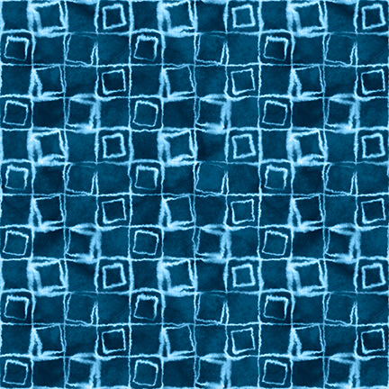 Katori - 2196-75 - Blue Square Geometric