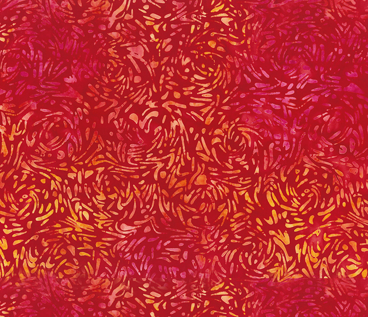 BFF 81600-24 - Banyan Batik Cotton Fabric - Red