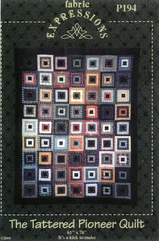 Tattered Pioneer Quilt Kit with Top Fabric, Border Fabric and Pattern - P194 Tattered Pioneer Quilt Kit with Top Fabric, Border Fabric and Pattern - P194