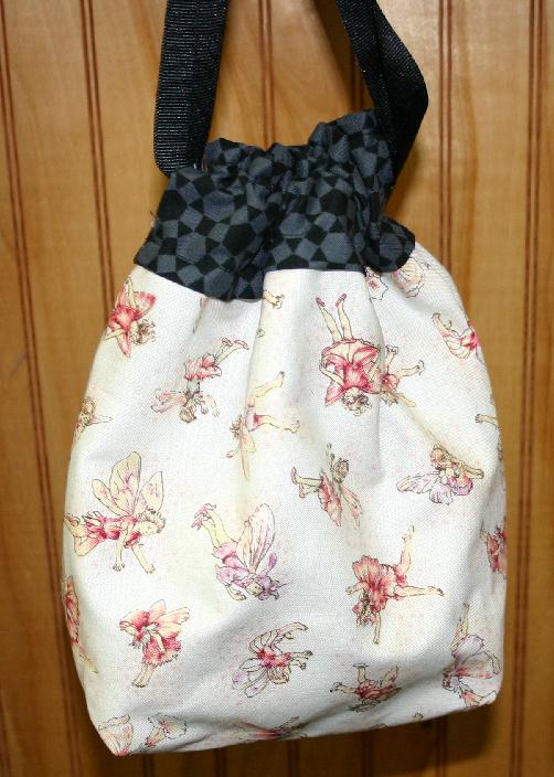Cheeky Sock Bag - 034 Fairies / Black