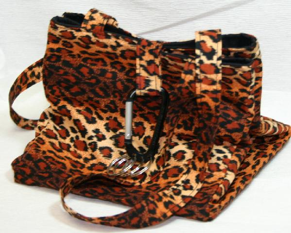 Square Sock Bag by Fairy Designs - Leopard