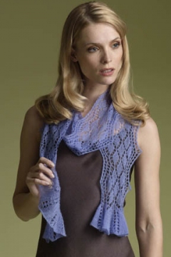 Diamond Ruffled Scarf Pattern Diamond Ruffled Scarf Pattern
