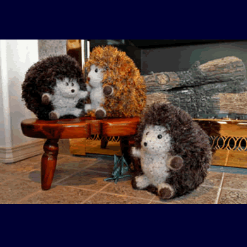 Fiber Trends Felted Hedgehogs Knitting Pattern 228x