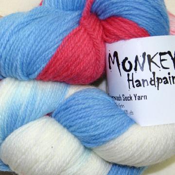 Funky Monkey Handpaints Sock Yarn - Patriot