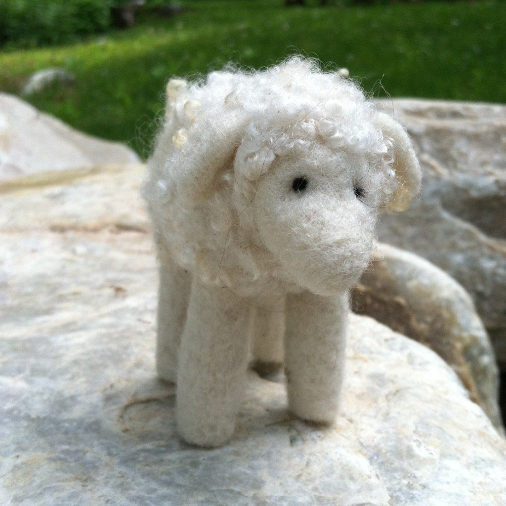 Sheep - Border Leicester - Needle Felting Kit Sheep - Border Leicester - Needle Felting Kit