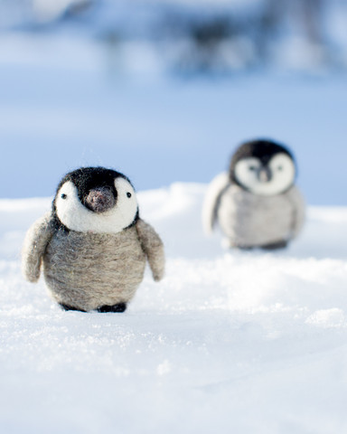 Baby Penquins Needle Felting Kit - Makes 2