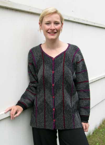 Harrisville Designs Vivian Hoxboro Bumblebee Cardigan H2314-20