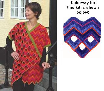 Harrisville Designs Vivian Hoxboro Knitters Angles Jacket Colorway H2354-01