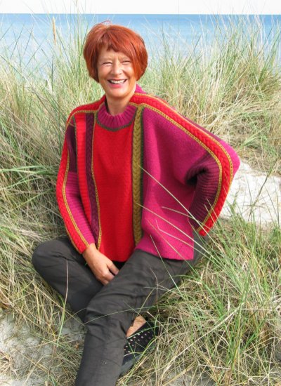 Harrisville Designs Vivian Hoxbro Cables Sweate...
