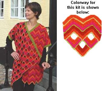 Harrisville Designs Vivian Hoxboro Knitters Angles Jacket Colorway H2354-05